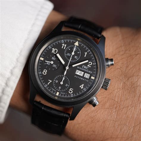 iwc 3705 ceramic fliegerchronograph for sale|IWC Ceramic Fliegerchronograph Reference 3705 w/ Box and .